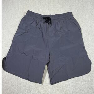 Lululemon Women’s 14 Gray Nylon Active Shorts Athletic Run Workout Performance